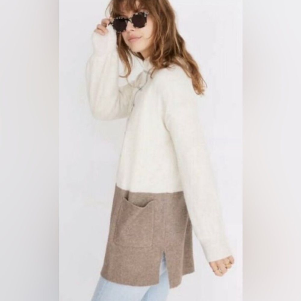 Madewell Kent Color Block Cardigan